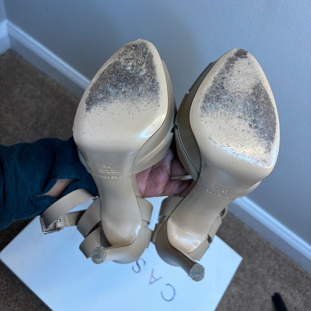 Casadei Flora Florence Skin Platform Heels - Picture 3 of 9